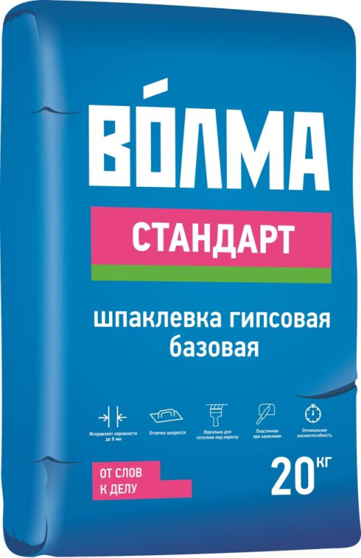 Детальная картинка товара «волма - стандарт (20 кг) шпаклевка гипсовая(63)» Детальная картинка товара «волма - стандарт (20 кг) шпаклевка гипсовая(63)»
