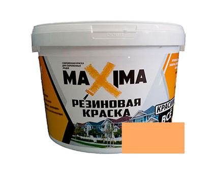 Картинка анонса товара «краска резиновая maxima № 109 коралл 2,5кг»
