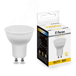 Детальная картинка товара «лампа feron led 9вт gu10 2700k lb-560 25842» Детальная картинка товара «лампа feron led 9вт gu10 2700k lb-560 25842»