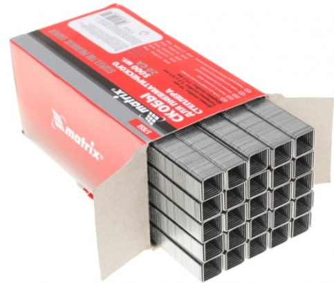 Детальная картинка товара «скобы для пнев степлера 20ga 1,2*0,6мм длина 10м ширина 11,2мм (5000шт) matrix  (матрикс) 57656»