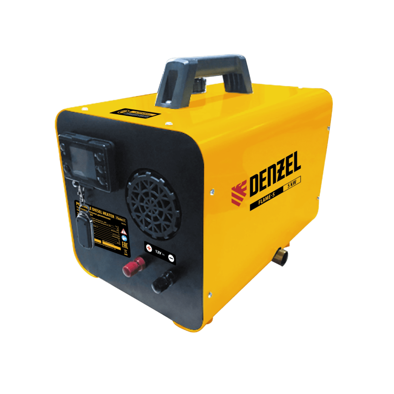 Детальная картинка товара «тепловая пушка дизельная denzel flame-5 5квт 300м3/ч непрямой нагрев 96495»