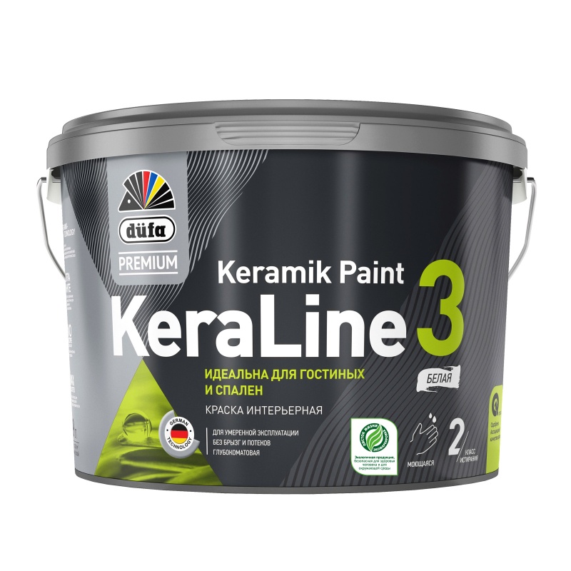 Детальная картинка товара «краска вд dufa (дюфа) premium keraline 3 база 1, 2,5л» Детальная картинка товара «краска вд dufa (дюфа) premium keraline 3 база 1, 2,5л»