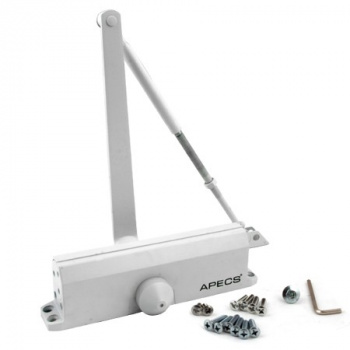 Картинка анонса товара «доводчик дверной apecs (апекс) dc-20.6/1400/160-a1-w (до 160 кг) белый»