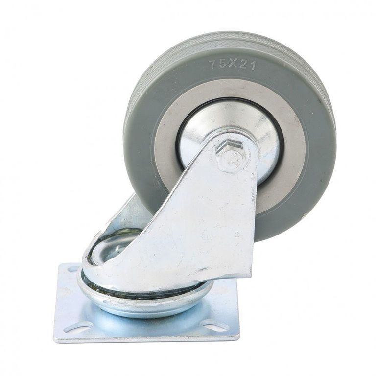 Картинка анонса товара «колесо поворотное d-100мм крепление платформенное сибртех 68715»