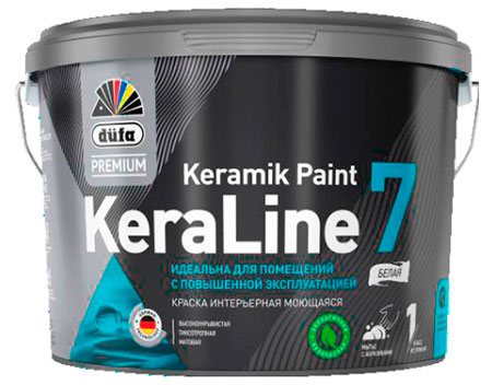 Картинка анонса товара «краска вд dufa (дюфа) premium keraline 7 база 1, 2,5л»