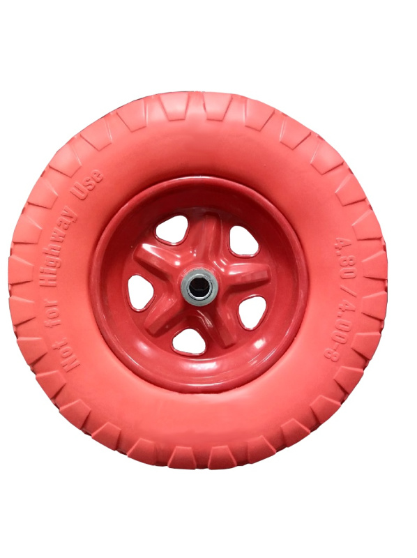 Картинка анонса товара «колесо для строит. двухкол. тачки литое 4,00-8 d-20 мм вариант»