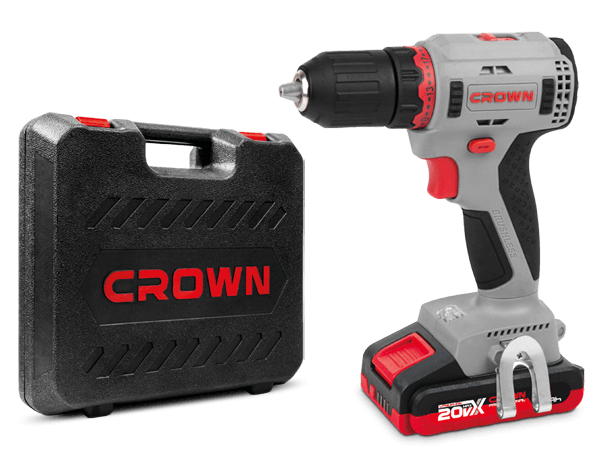 Картинка анонса товара «crown аккум. шуруповерт ct21091hx-2 20в 35/55нм 2х2ач»