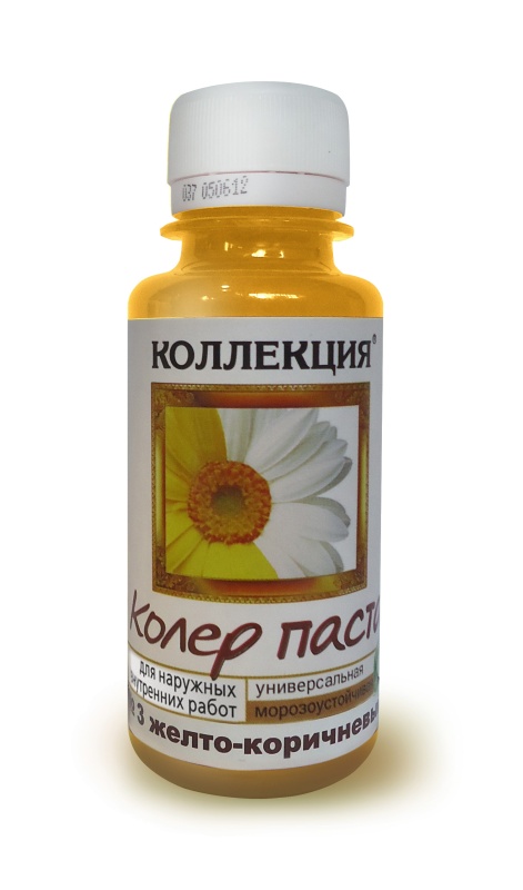 Детальная картинка товара «колер "коллекция" №03 жёлто-коричневый 0,1 л распродажа» Детальная картинка товара «колер "коллекция" №03 жёлто-коричневый 0,1 л распродажа»