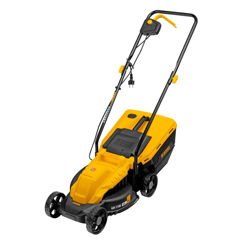 Картинка анонса товара «газаонокосилка электрическая denzel gm-1100 1,1квт 32см 30л 96626»