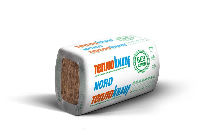 Картинка анонса товара «минвата "кнауф nord" ts 033 (плиты)12* 50*600*1250, 9м2, 0,45м3 (24шт) 728445»