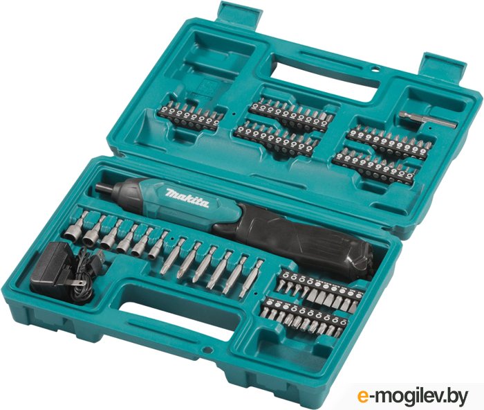Картинка анонса товара «makita (макита) отвертка df001dw аккум. li-ion набор бит 80шт, кейс»