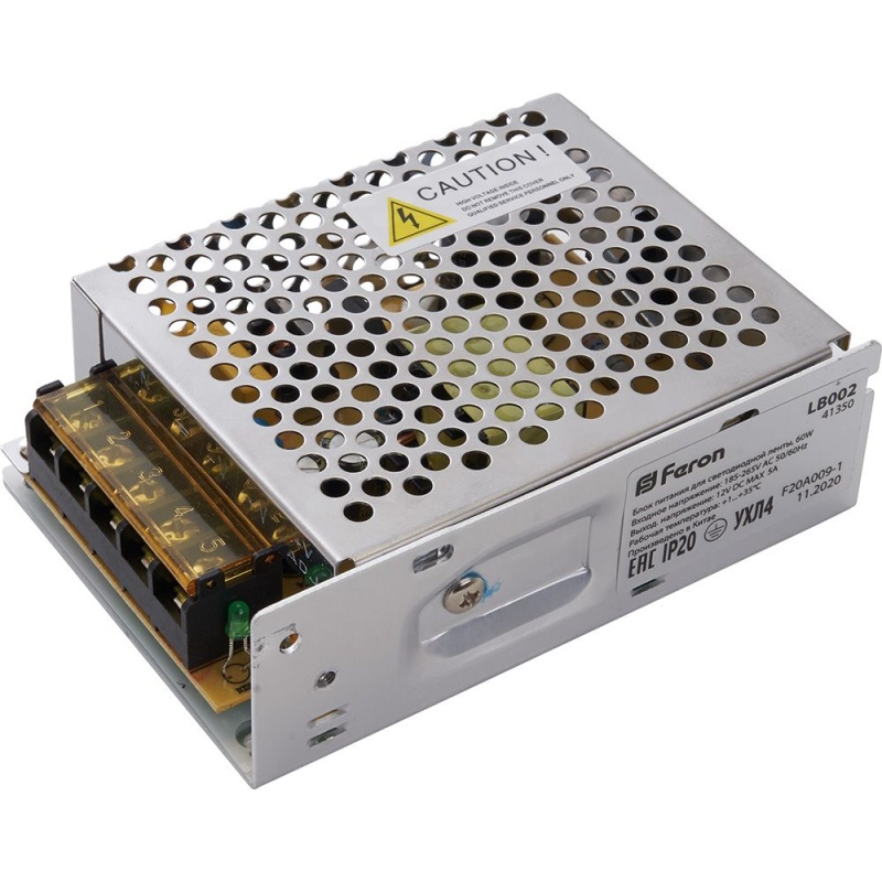 Картинка анонса товара «блок питания feron 60вт 12в ip20 lb002 41350»
