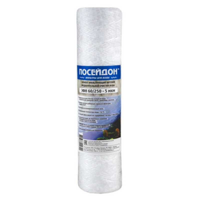 Картинка анонса товара «картридж мех.очистки 10" sl эфн 60/250-10 нитяной посейдон (50)»