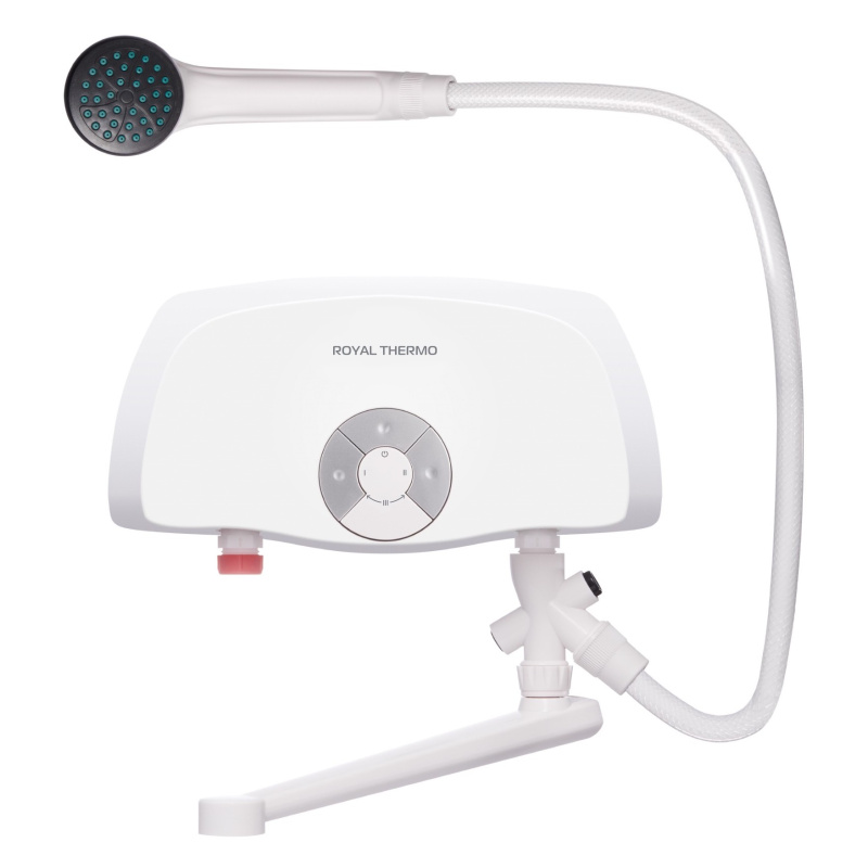 Картинка анонса товара «проточный водонагреватель royal thermo smartfix ts (3,5 kw) кран+душ»