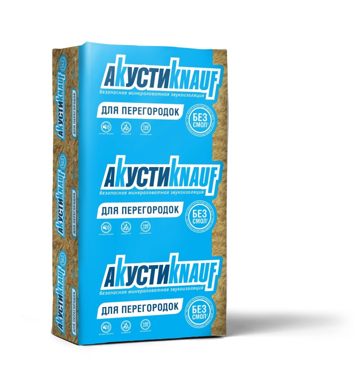 Картинка анонса товара «минвата "кнауф" as акустика (плиты) 50*610*1230 (12,0м2; 0,6м3)(32) 624798»