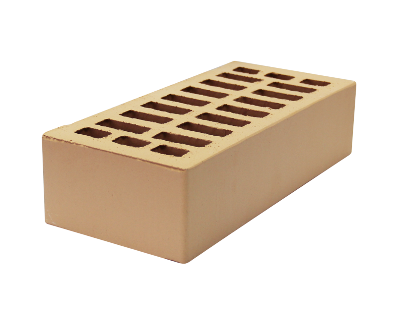 Картинка анонса товара «кирпич лицевой "солома" с фаской (250х120х65)м150; f50 г.строитель (480шт)»