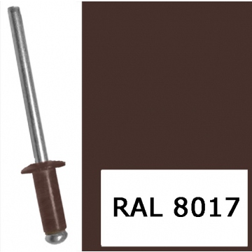 Детальная картинка товара «заклёпка вытяжная 4,8*12 шок-кор ral 8017 (100шт)» Детальная картинка товара «заклёпка вытяжная 4,8*12 шок-кор ral 8017 (100шт)»
