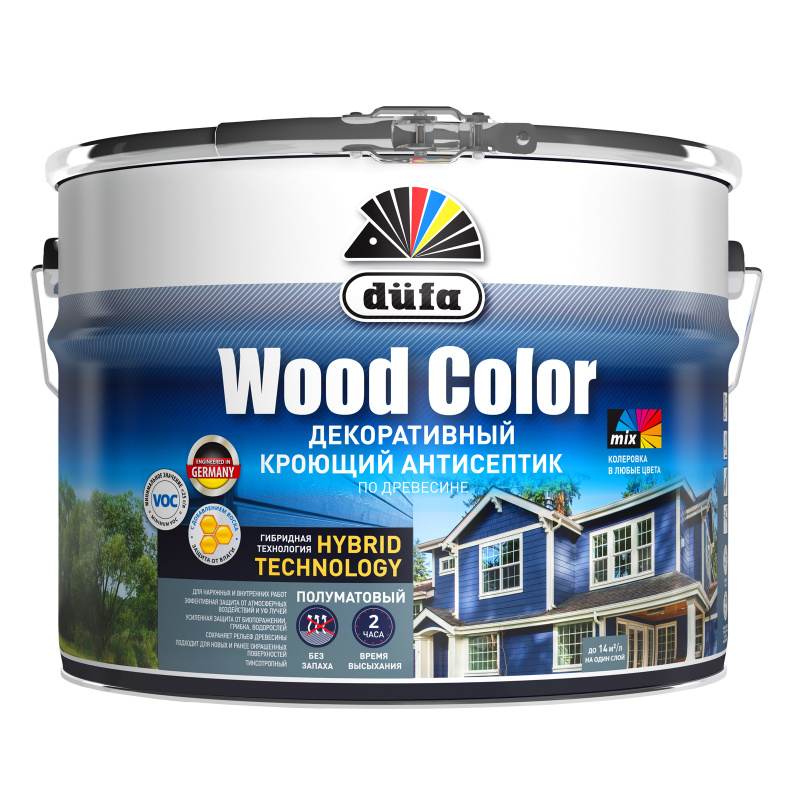 Картинка анонса товара «антисептик кроющий dufa (дюфа) wood color лунная ночь 0,9 л»
