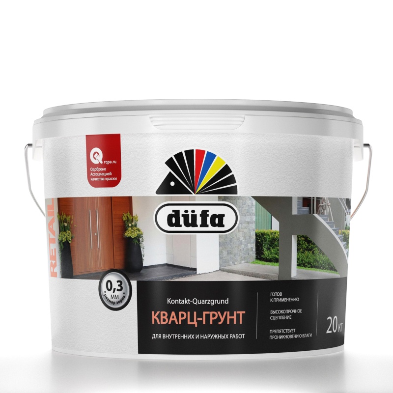 Детальная картинка товара «грунтовка "dufa" (дюфа) retail" kontakt-quarzgrund д/декор штукатурок 20 кг» Детальная картинка товара «грунтовка "dufa" (дюфа) retail" kontakt-quarzgrund д/декор штукатурок 20 кг»