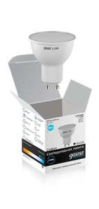 Картинка анонса товара «лампа gauss led mr16 3.5w gu5.3 2700к (elementary) 13514 распродажа»