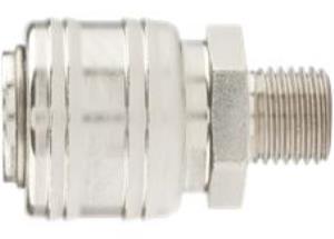 Картинка анонса товара «муфта универсальная быстросъемная ("мама") внешняя резьба 1/4" (2шт) stels (стелс) 57051»