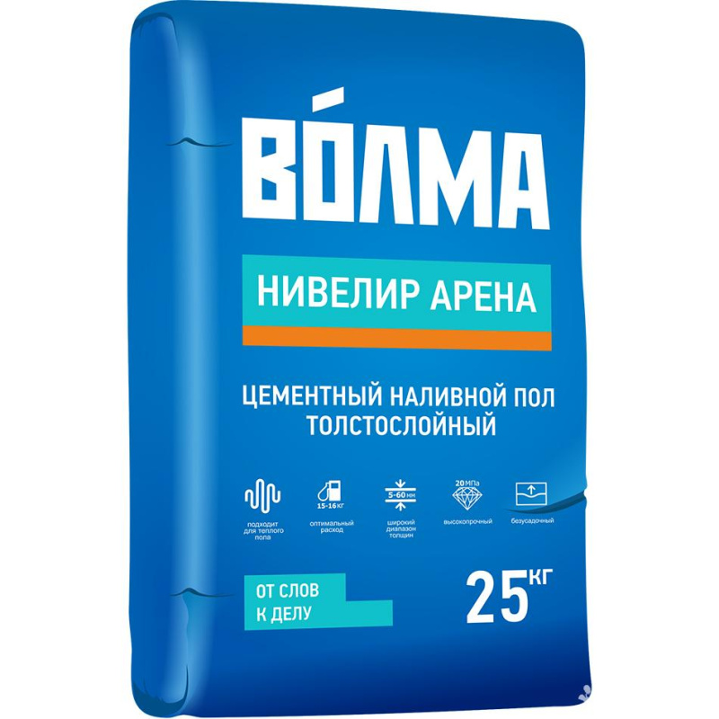 Картинка анонса товара «волма - нивелир-арена (25 кг.) наливной пол(48)»