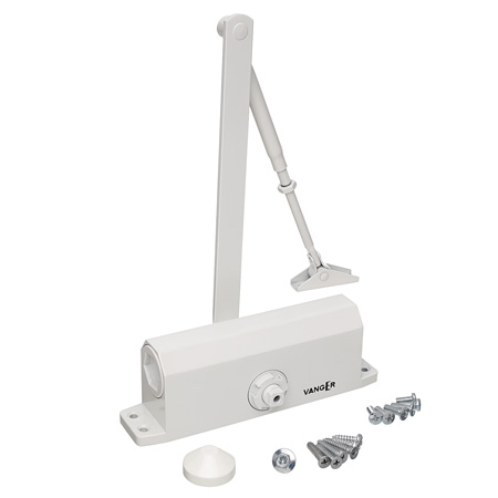 Детальная картинка товара «доводчик дверной vanger (вангер) dc-120-w белый»