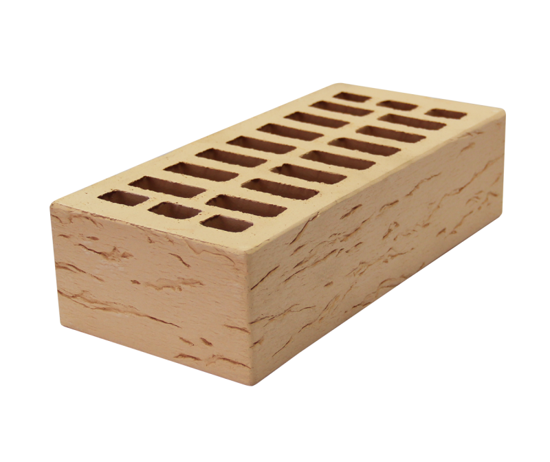 Картинка анонса товара «кирпич керамический лицевой солома "рустик" 1нф (250х120х65)м150-175; f75 г.строитель (480шт)»