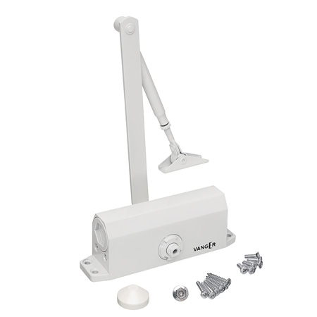 Картинка анонса товара «доводчик дверной vanger (вангер) dc-85-w белый»