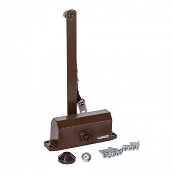 Картинка анонса товара «доводчик дверной vanger (вангер) dc-45-br коричневый»