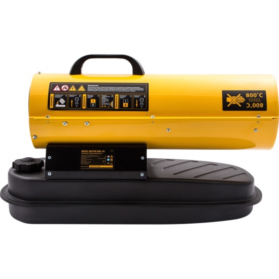 Картинка анонса товара «тепловая пушка дизельная denzel dhg-10, 10квт, 300м куб/ч, прямой нагрев 96481»